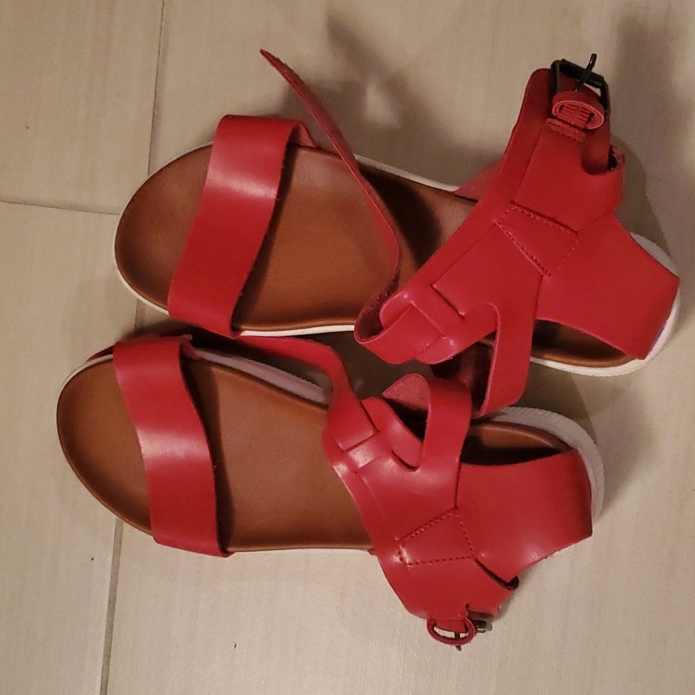 Red Mia sandals